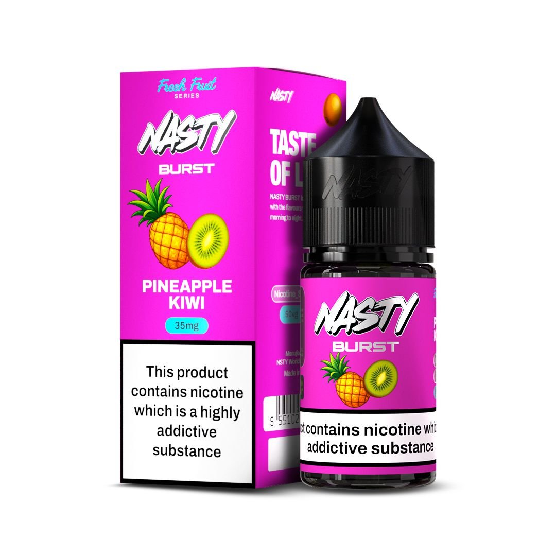 Nasty Burst Salt E-liquid Pineapple Kiwi Nasty Burst Salt E-liquid Pineapple Kiwi