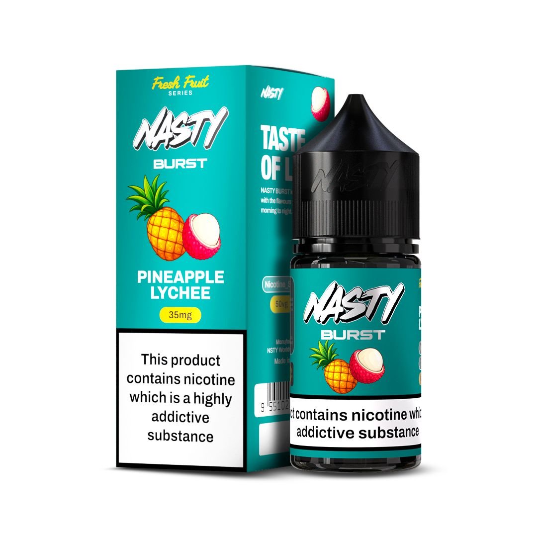 Nasty Burst Salt E-liquid Pineapple Lychee Nasty Burst Salt E-liquid Pineapple Lychee