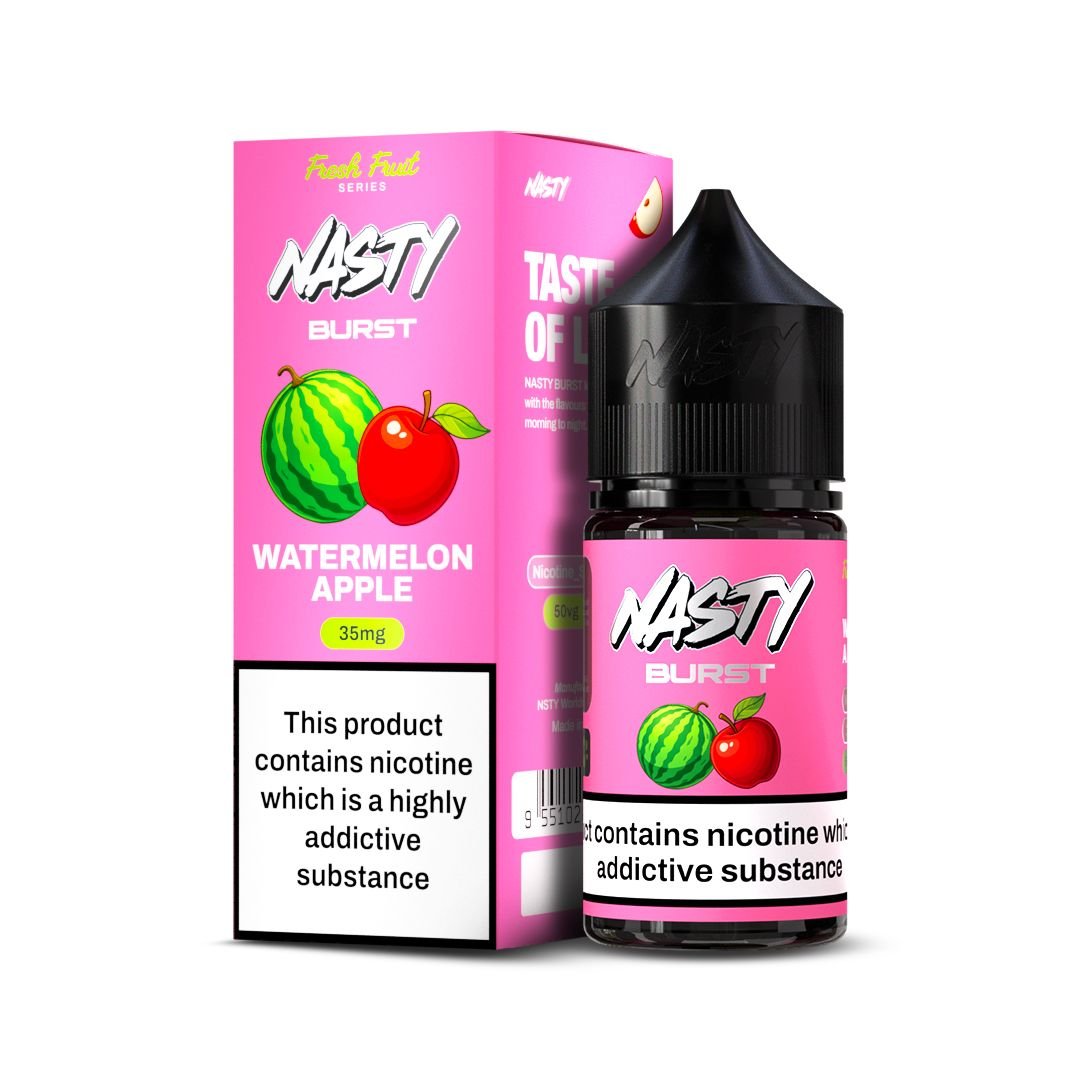 Nasty Burst Salt E-liquid Watermelon Apple Nasty Burst Salt E-liquid Watermelon Apple
