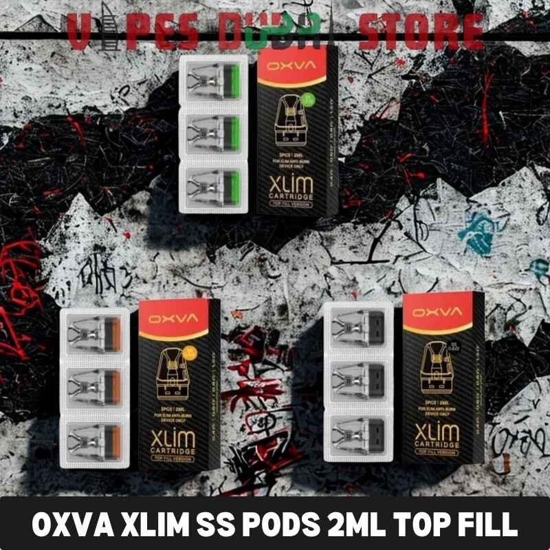 OXVA Xlim SS Pods 2ml Top Fill OXVA Xlim SS Pods 2ml Top Fill