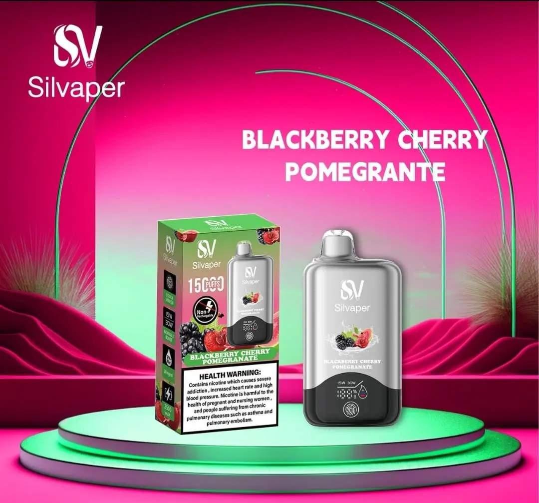 Silvaper-15000-Puffs-Disposable-Vape-Blackberry-Cherry-Pomegranate Silvaper-15000-Puffs-Disposable-Vape-Blackberry-Cherry-Pomegranate