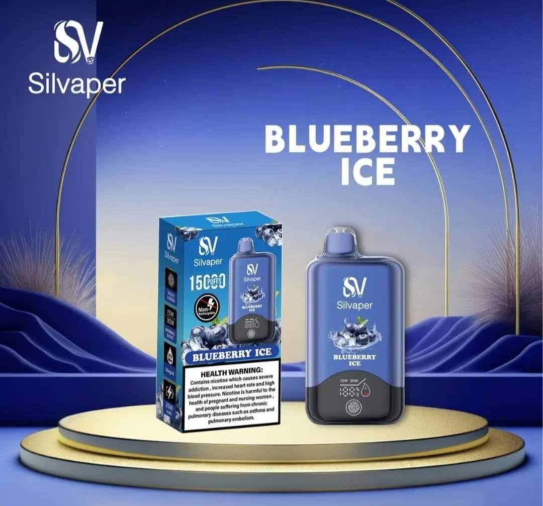 Silvaper-15000-Puffs-Disposable-Vape-Blueberry-Ice Silvaper-15000-Puffs-Disposable-Vape-Blueberry-Ice