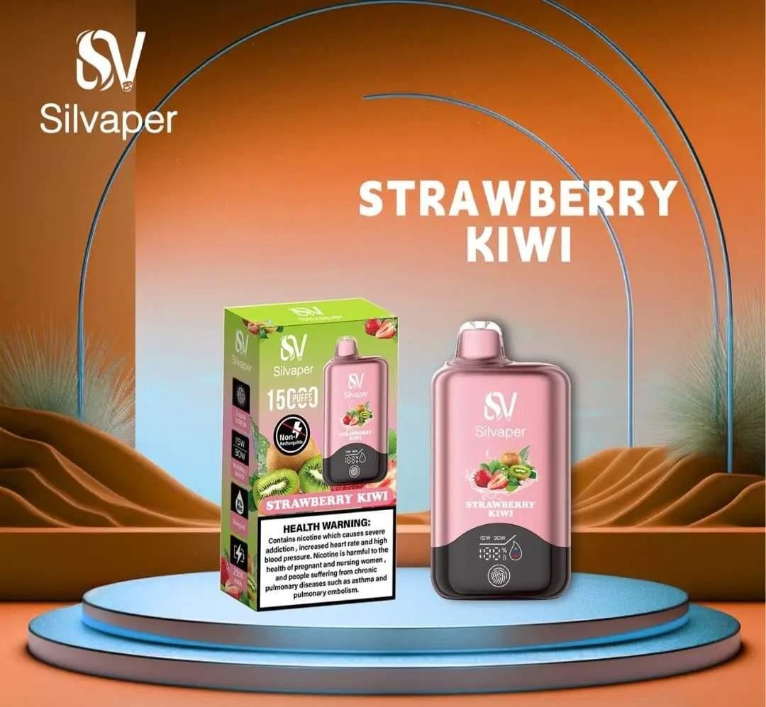 Silvaper-15000-Puffs-Disposable-Vape-Strawberry-Kiwi Silvaper-15000-Puffs-Disposable-Vape-Strawberry-Kiwi