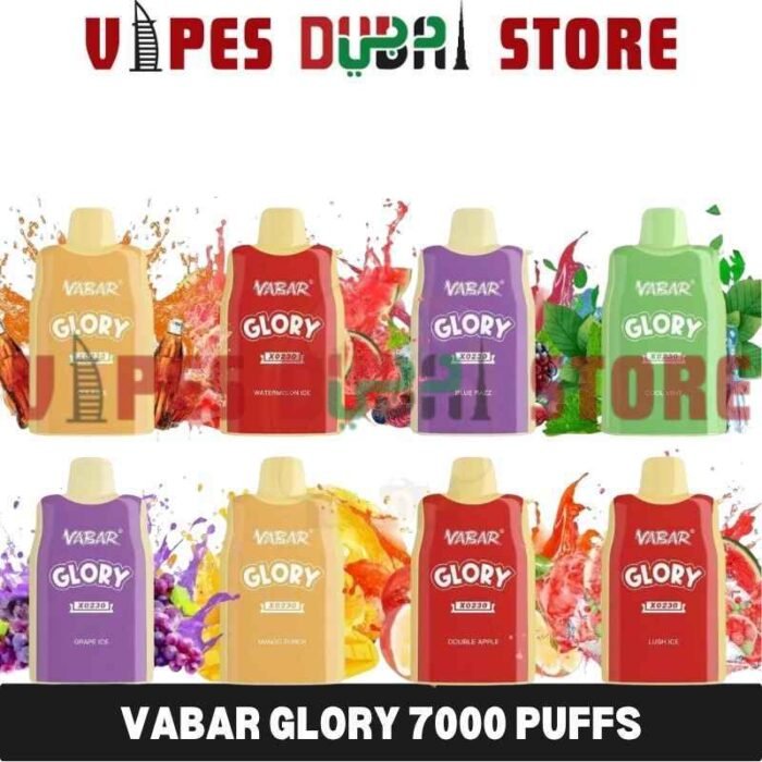 Vabar Glory 7000 Puffs 20mg & 50mg Disposable Vape In Dubai, UAE