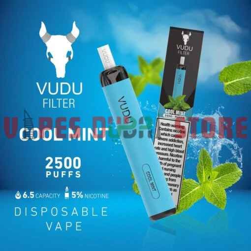 Vudu Filter 2500 Puffs 50Mg Disposable Vape In UAE Cool-Mint Vudu Filter 2500 Puffs 50Mg Disposable Vape In UAE Cool-Mint