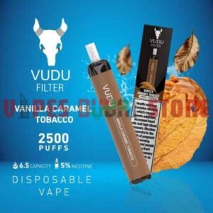 Vudu Filter 2500 Puffs 50Mg Disposable Vape In UAE Vanila-Cramel-Tobacco