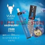 Vudu Filter 2500 Puffs 50Mg Disposable Vape In UAE blue raspberry