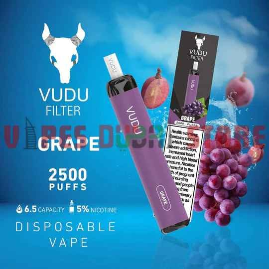 Vudu Filter 2500 Puffs 50Mg Disposable Vape In UAE grape Vudu Filter 2500 Puffs 50Mg Disposable Vape In UAE grape
