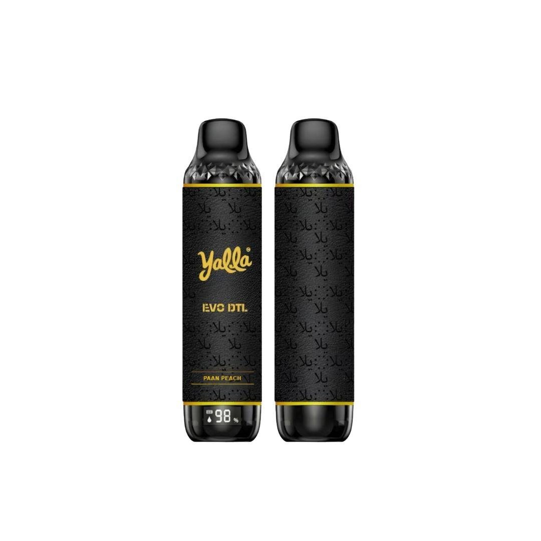 yalla evo DTL 0.3 Mg 12000 puffs paan peach yalla evo DTL 0.3 Mg 12000 puffs paan peach