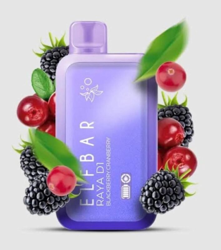 Elfbar Raya D1 13000 puffs Disposable Vape Blackberry Cranberry