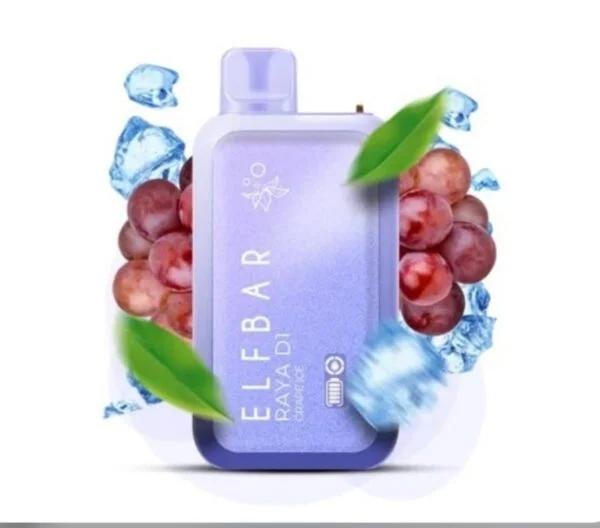 Elfbar Raya D1 13000 puffs Disposable Vape Grape Ice