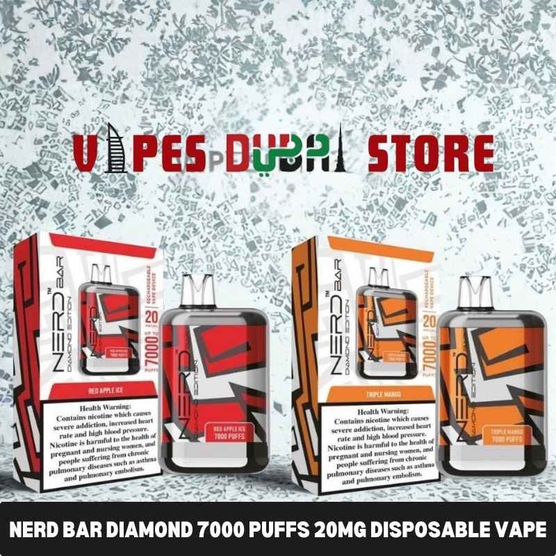Nerd Bar Diamond 7000 Puffs 20Mg Disposable Vape in Dubai, UAE Nerd Bar Diamond 7000 Puffs 20Mg Disposable Vape in Dubai, UAE