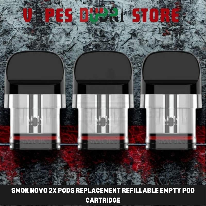 Smok Novo 2X Pods Replacement Refillable Empty Pod Cartridge (3PCS) MTL 0.8Ω in UAE Smok Novo 2X Pods Replacement Refillable Empty Pod Cartridge (3PCS) MTL 0.8Ω in UAE