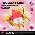Tugboat-Mini-2000-Puffs-2-Nicotine-Disposable-Vape-in-UAE-Dragon Fruit Cherry