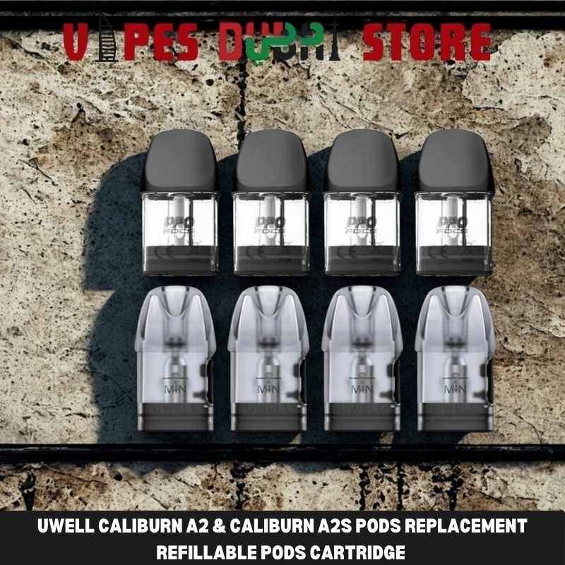 Uwell Caliburn A2 & Caliburn A2s Pods Replacement Refillable Pods Cartridge in UAE Uwell Caliburn A2 & Caliburn A2s Pods Replacement Refillable Pods Cartridge in UAE