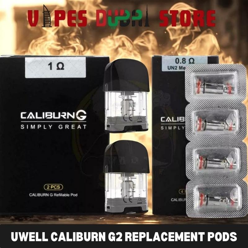 Uwell Caliburn G2 Replacement Pods (2 Pcs) In Dubai, UAE Uwell Caliburn G2 Replacement Pods (2 Pcs) In Dubai, UAE