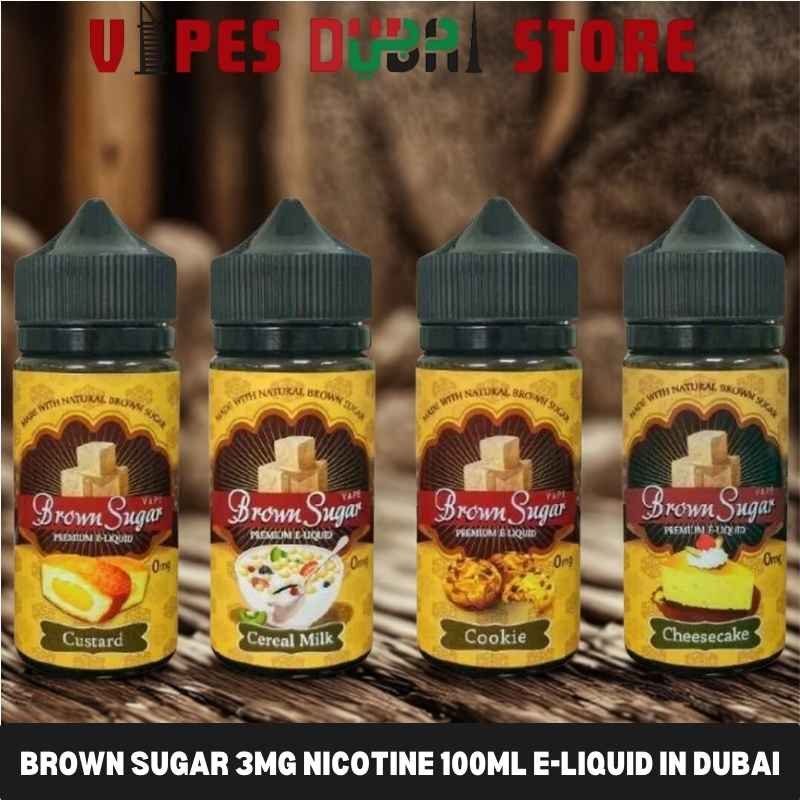 BROWN SUGAR 3MG nicotine 100ML E-Liquid in Dubai BROWN SUGAR 3MG nicotine 100ML E-Liquid in Dubai