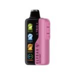 Elfbar trio up to 40000 puffs 50mg nicotine 4 mesh coil disposable vape in Dubai peach-twist