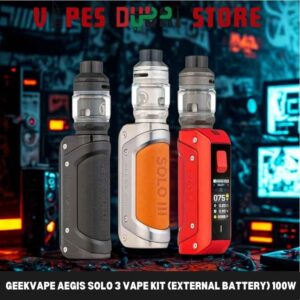 Geekvape Aegis Solo 3 Vape Kit (External Battery) 100W In DUBAI, UAE