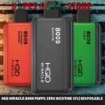 HQD Miracle 8000 Puffs Zero Nicotine disposable vape in Dubai