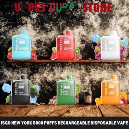 Isgo New York 8000 Puffs Rechargeable Disposable Vape