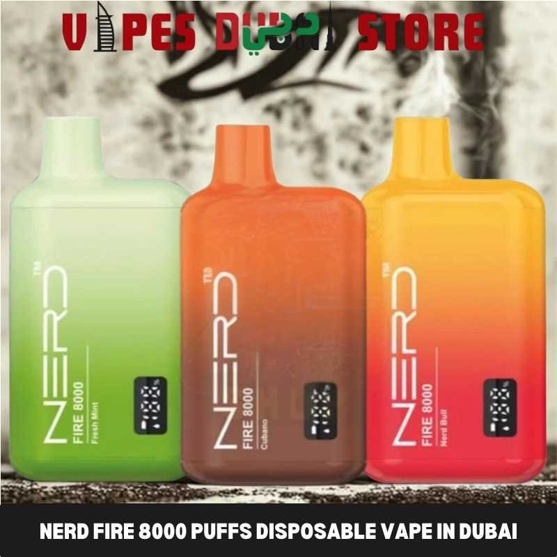 Nerd Fire 8000 Puffs Disposable Vape In Dubai