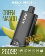 RELX Peace 25k puffs 20MG Disposable Vape in Dubai Green Mango