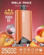 RELX Peace 25k puffs 20MG Disposable Vape in Dubai Peach Ice