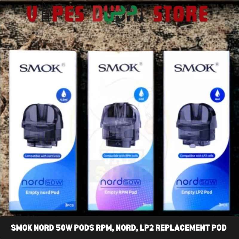 SMOK Nord 50W Pods RPM, NORD, LP2 Replacement Pod Cartridge in Dubai, UAE
