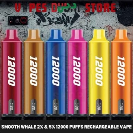 SMOOTH Whale Disposable 2_ & 5_ 12000 Puffs Rechargeable Vape in Dubai, UAE