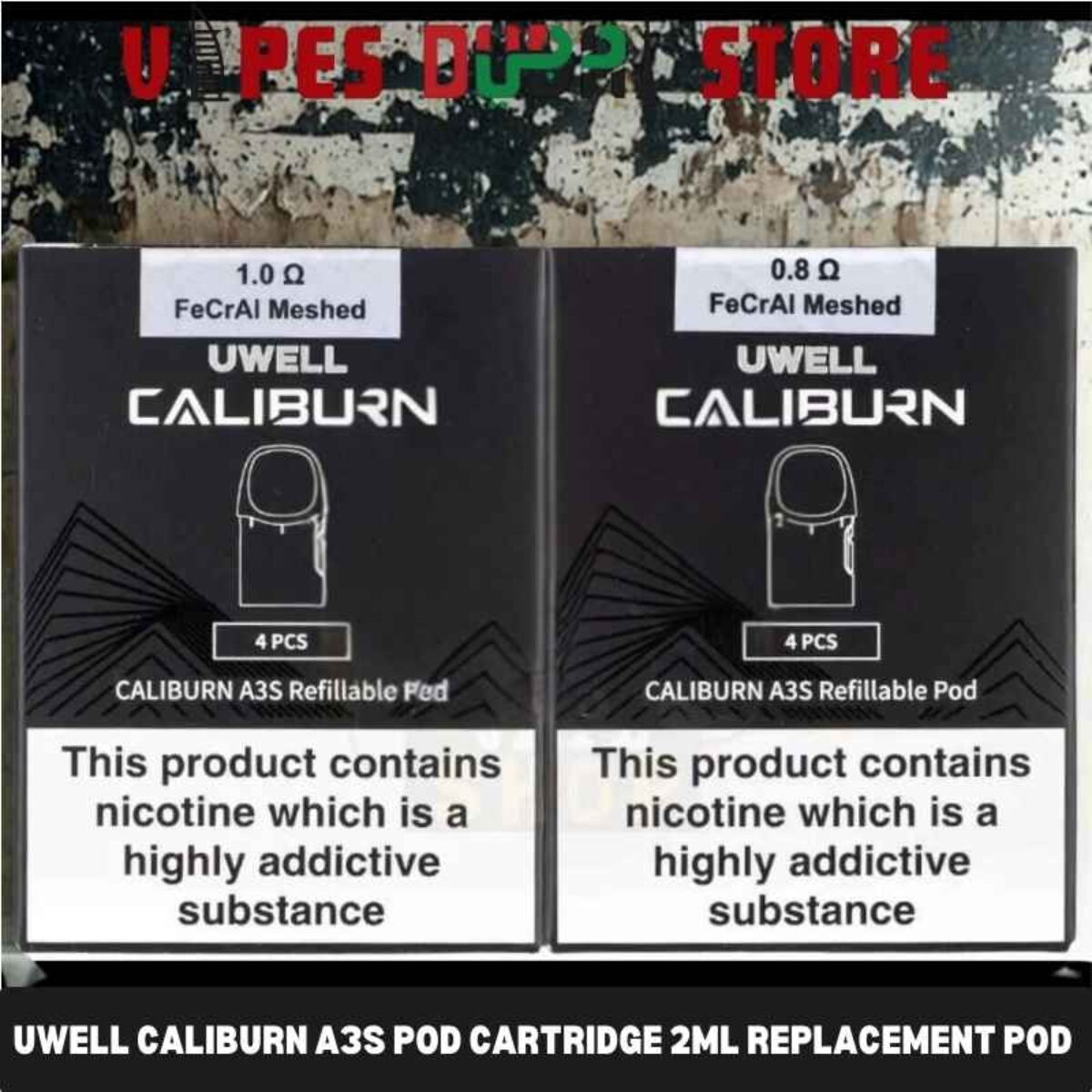 elfbar nachfüll pod läuft aus Uwell Caliburn A3S Refillable Pod Cartridge 2ml 4pcs main image 1