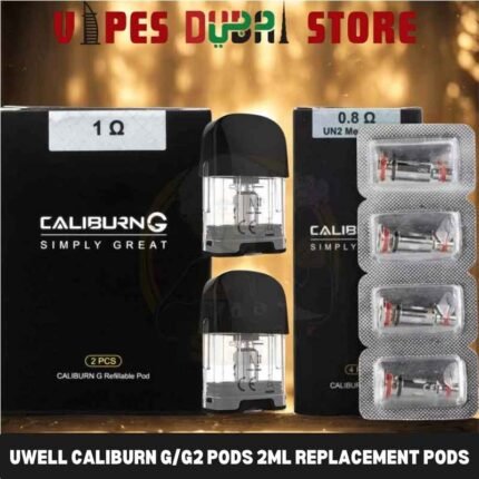 UWELL Caliburn GG2 Pods 2ml Replacement Pods with Caliburn GG2 Coils in Dubai, UAE