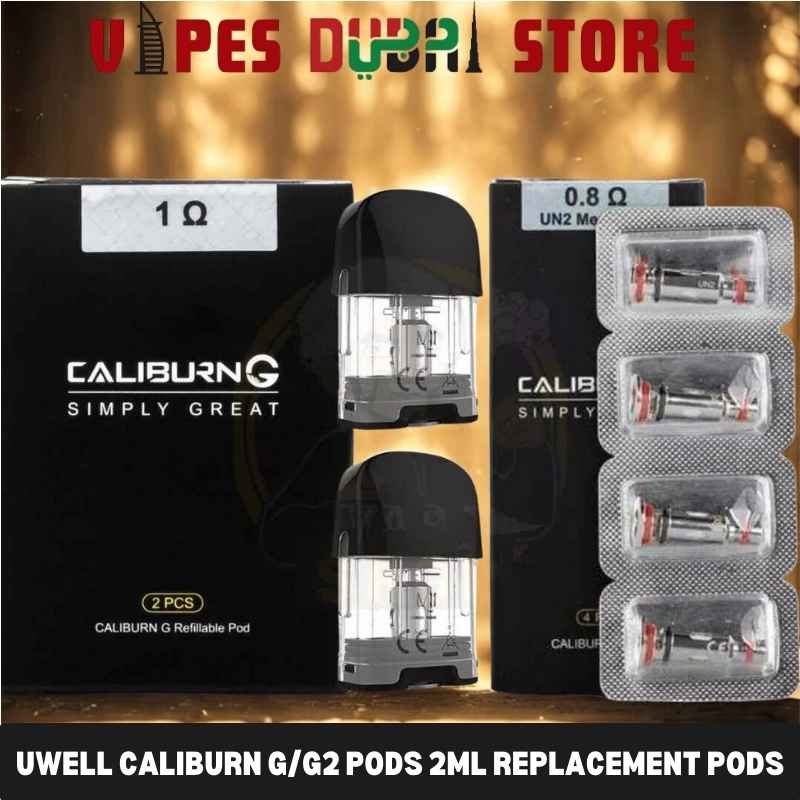 UWELL Caliburn GG2 Pods 2ml Replacement Pods with Caliburn GG2 Coils in Dubai, UAE UWELL Caliburn GG2 Pods 2ml Replacement Pods with Caliburn GG2 Coils in Dubai, UAE