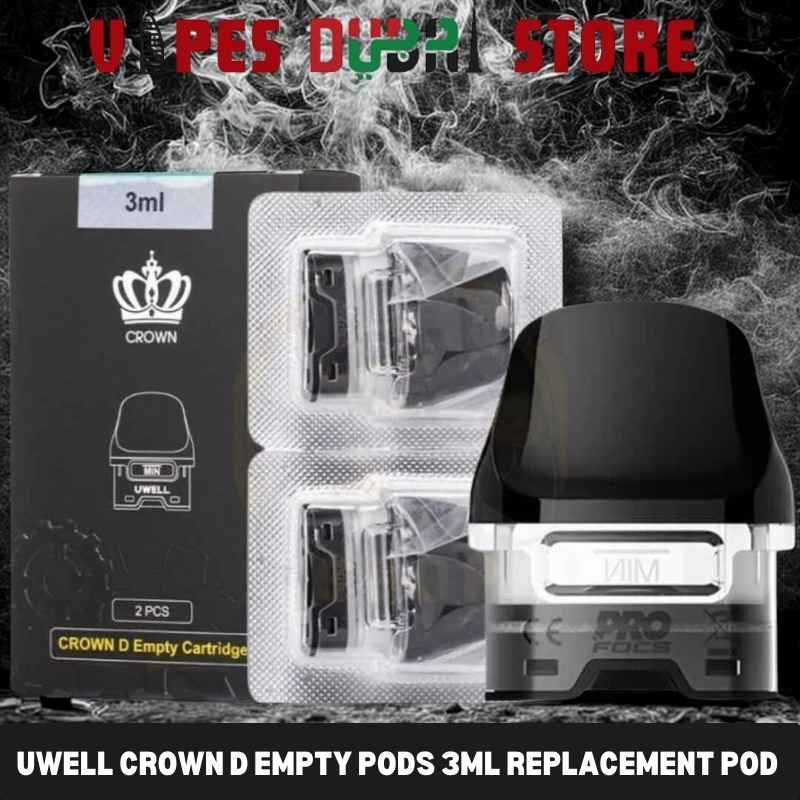 UWELL Crown D Empty Pods 3ml Replacement Pod Cartridge in Dubai, UAE