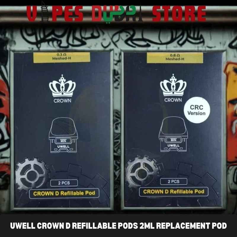UWELL Crown D Refillable Pods 2ML Replacement Pod Cartridge in Dubai, UAE UWELL Crown D Refillable Pods 2ML Replacement Pod Cartridge in Dubai, UAE