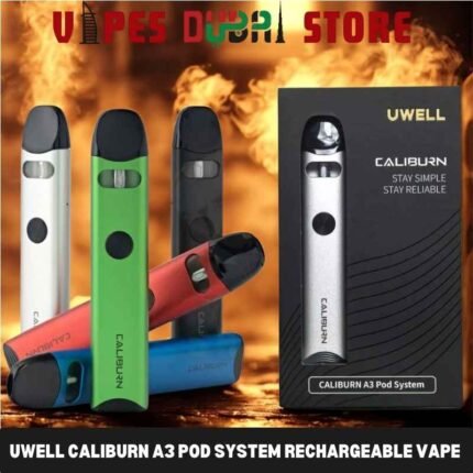 Uwell Caliburn A3 Pod System Rechargeable Vape Buy in UAE Dubai Shop