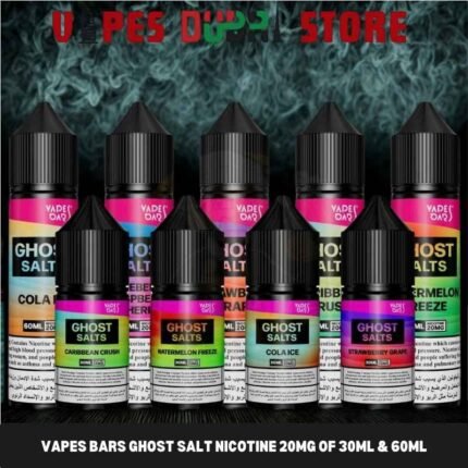 VAPES BARS Ghost Salt Nicotine 20mg of 30ml & 60ml in Dubai, UAE