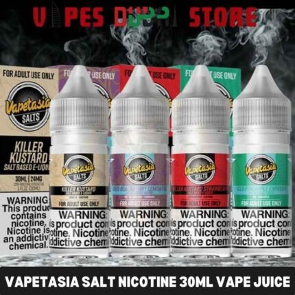 VAPETASIA Salt Nicotine 30ML Vape Juice 24MG and 48MG E-Liquid in Dubai, UAE