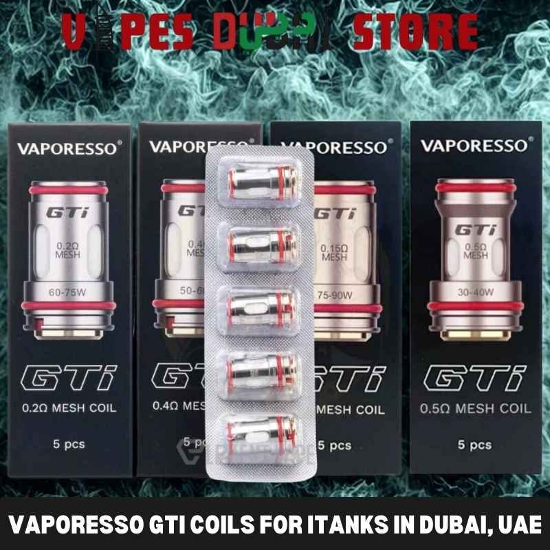 VAPORESSO GTi Coils for iTanks in Dubai, UAE VAPORESSO GTi Coils for iTanks in Dubai, UAE
