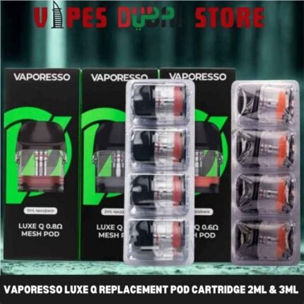 VAPORESSO Luxe Q Replacement Pod Cartridge 2ml & 3ml (Pack of 4 PCS) in Dubai, UAE