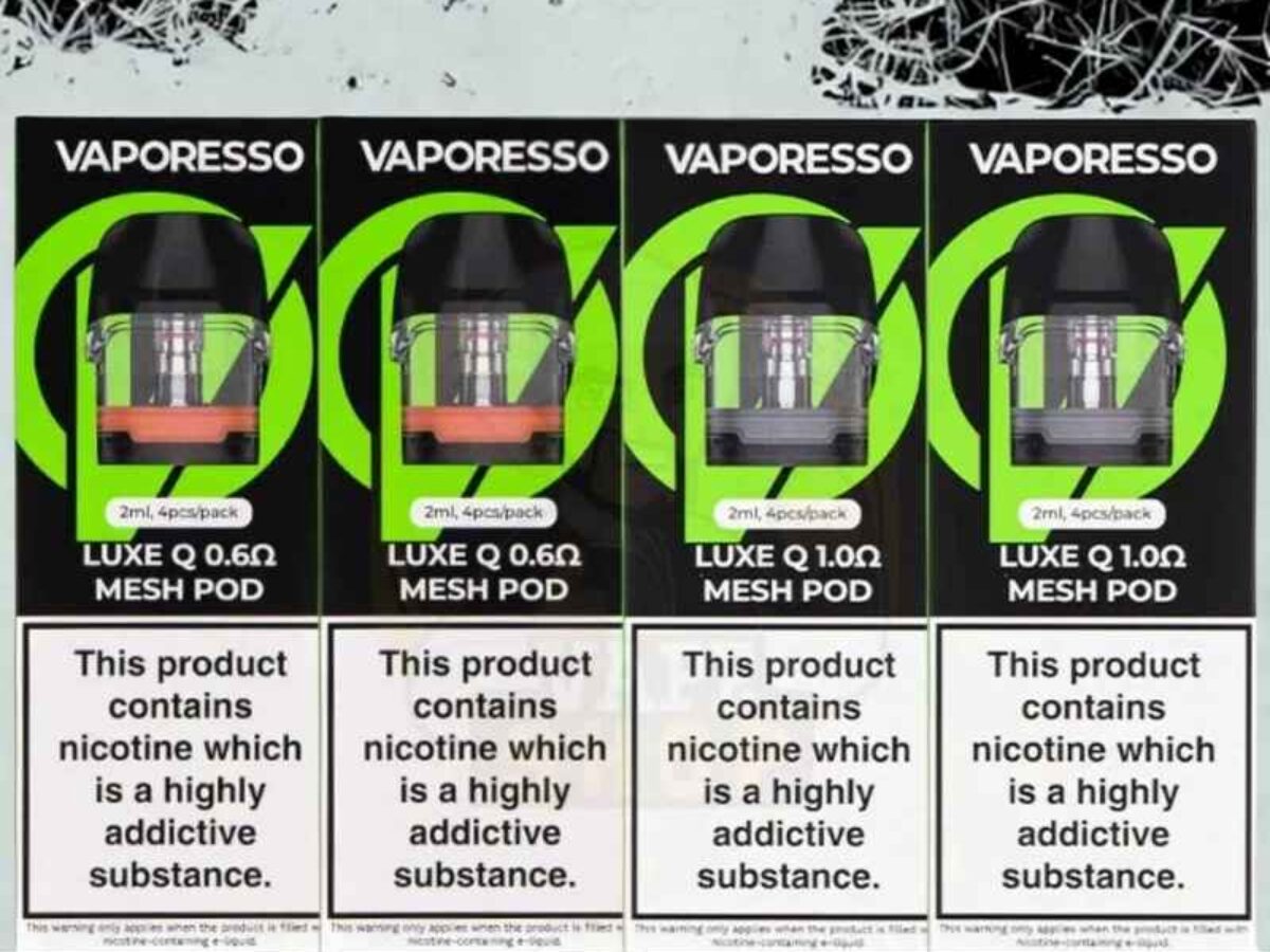 Vaporesso Luxe QS Replacement Pods- 0.6ohm RDL