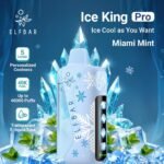 elfbar ice king pro 40000 puffs disposable vape in Dubai miami mint