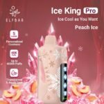 elfbar ice king pro 40000 puffs disposable vape in Dubai peach ice