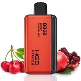 HQD Miracle 8000 Puffs Zero Nicotine disposable vape cherry-pomegranate