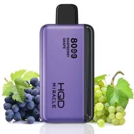 HQD Miracle 8000 Puffs Zero Nicotine disposable vape grape