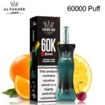 Alfakher E-hore 60k puff Disposable Vape in Dubai lemon lime cherry fizz