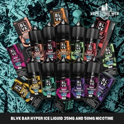 Blvk bar hyper ice liquid 35mg and 50mg nicotine