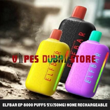 Elfbar ep 8000 puffs 5_(50mg) none rechargeable disposable vape in Dubai
