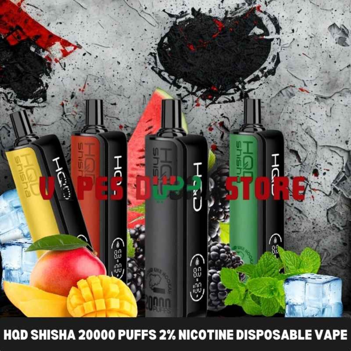 Best HQD Shisha 20000 Puffs Disposable || Buy in Dubai
