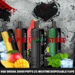 HQD Shisha 20000 Puffs 2_ nicotine Disposable Vape in Dubai